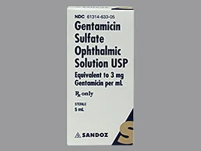 gentamicin 0.3 % eye drops