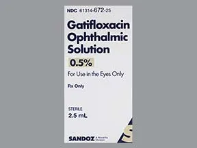 gatifloxacin 0.5 % eye drops