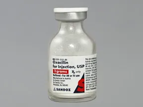 oxacillin 2 gram solution for injection