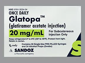 Glatopa 20 mg/mL subcutaneous syringe