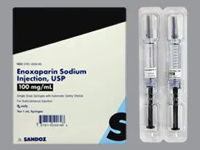 enoxaparin 100 mg/mL subcutaneous syringe