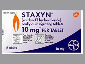Staxyn 10 mg disintegrating tablet