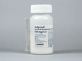 cefprozil 125 mg/5 mL oral suspension
