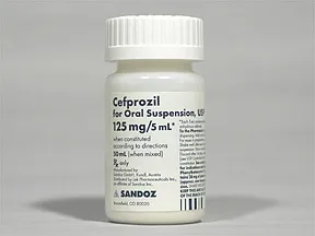 cefprozil 125 mg/5 mL oral suspension
