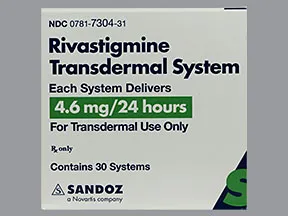 rivastigmine 4.6 mg/24 hour transdermal patch