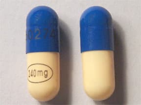 Verelan 240 mg capsule,extended release