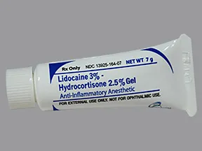lidocaine 3 %-hydrocortisone 2.5 % (7 gram) rectal gel
