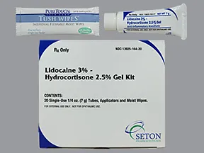 lidocaine-hydrocortisone-aloe vera 3 %-2.5 % (7 gram) rectal kit