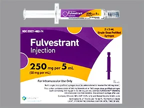 fulvestrant 250 mg/5 mL intramuscular syringe