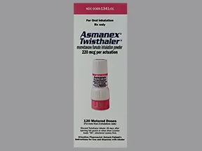 Asmanex Twisthaler 220 mcg/actuation(120 doses) breath activated inhlr