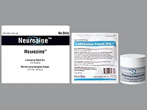 Neurcaine 5 % kit, patch, medicated and cream
