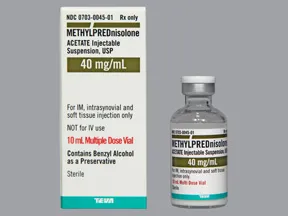 methylprednisolone acetate 40 mg/mL suspension for injection