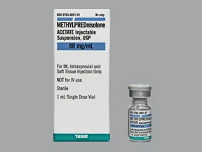 methylprednisolone acetate 80 mg/mL suspension for injection