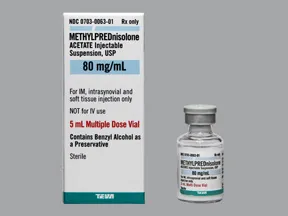 methylprednisolone acetate 80 mg/mL suspension for injection