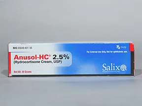 Anusol-HC 2.5 % topical cream with perineal applicator