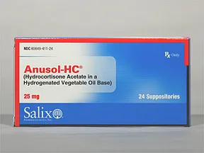 Anusol-HC 25 mg rectal suppository