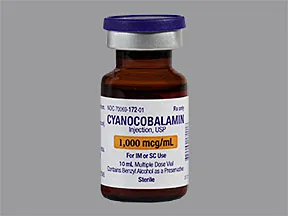 cyanocobalamin (vit B-12) 1,000 mcg/mL injection solution