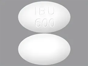 This medicine is a white, oval, film-coated, tablet imprinted with "IBU  600".
