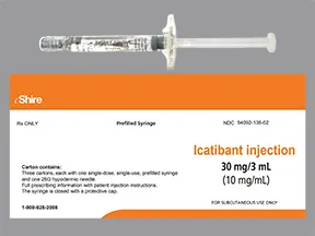 icatibant 30 mg/3 mL subcutaneous syringe