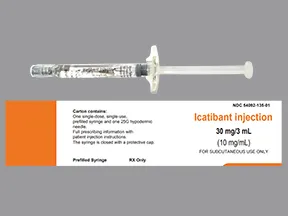 icatibant 30 mg/3 mL subcutaneous syringe