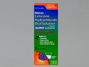 cetirizine 1 mg/mL oral solution
