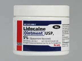 lidocaine 5 % topical ointment