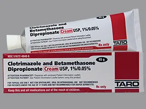 clotrimazole-betamethasone 1 %-0.05 % topical cream