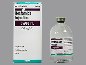 ifosfamide 3 gram/60 mL intravenous solution