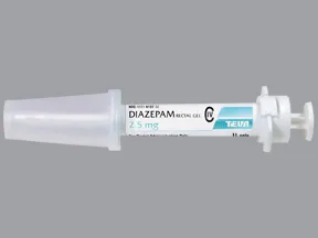 Rectal tube dose diazepam