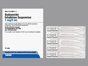 budesonide 1 mg/2 mL suspension for nebulization