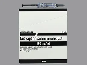 enoxaparin 100 mg/mL subcutaneous syringe
