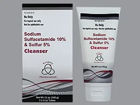 sulfacetamide sodium-sulfur 10 %-5 % (w/w) topical cleanser