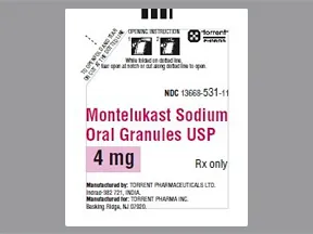 montelukast 4 mg oral granules in packet