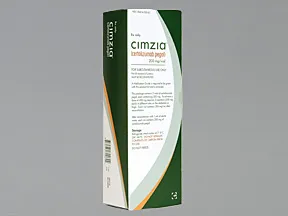 Cimzia Powder for Recon 400 mg (200 mg x 2 vials) subcutaneous kit