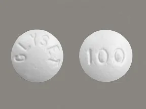 Glyset 100 mg tablet