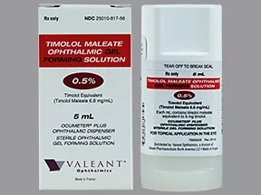 timolol maleate 0.5 % eye gel forming solution
