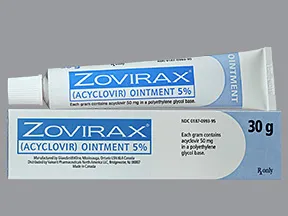 Zovirax 5 % topical ointment