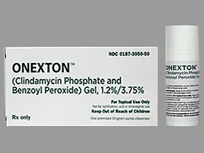 Onexton 1.2 % (1 % base)-3.75 % topical gel with pump