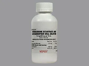 hydrocodone 7.5 mg-acetaminophen 325 mg/15 mL oral solution