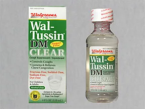 Wal-Tussin DM 10 mg-100 mg/5 mL oral syrup