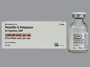 penicillin G potassium 5 million unit solution for injection
