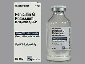 penicillin G potassium 20 million unit solution for injection