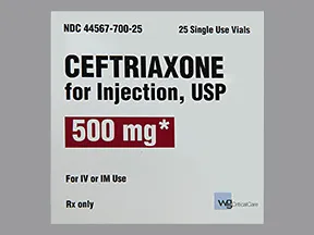 ceftriaxone 500 mg solution for injection