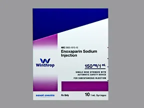 enoxaparin 150 mg/mL subcutaneous syringe