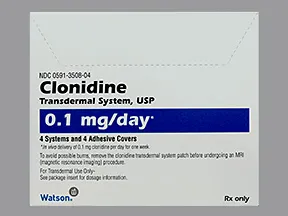 clonidine 0.1 mg/24 hr weekly transdermal patch