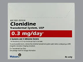 clonidine 0.3 mg/24 hr weekly transdermal patch