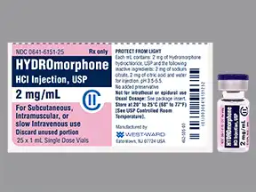 Hydromorphone Pf Injection Uses Side Effects Interactions Pictures Warnings Dosing Webmd