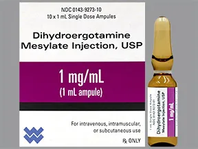 dihydroergotamine 1 mg/mL injection solution