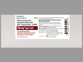 vancomycin 750 mg intravenous solution