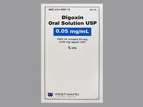 digoxin 50 mcg/mL (0.05 mg/mL) oral solution